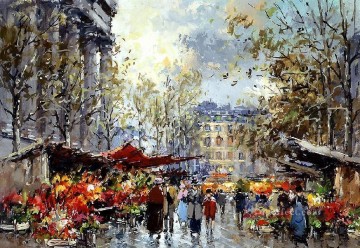 パリ Painting - yxj054fD 印象派のシーン パリジャン
